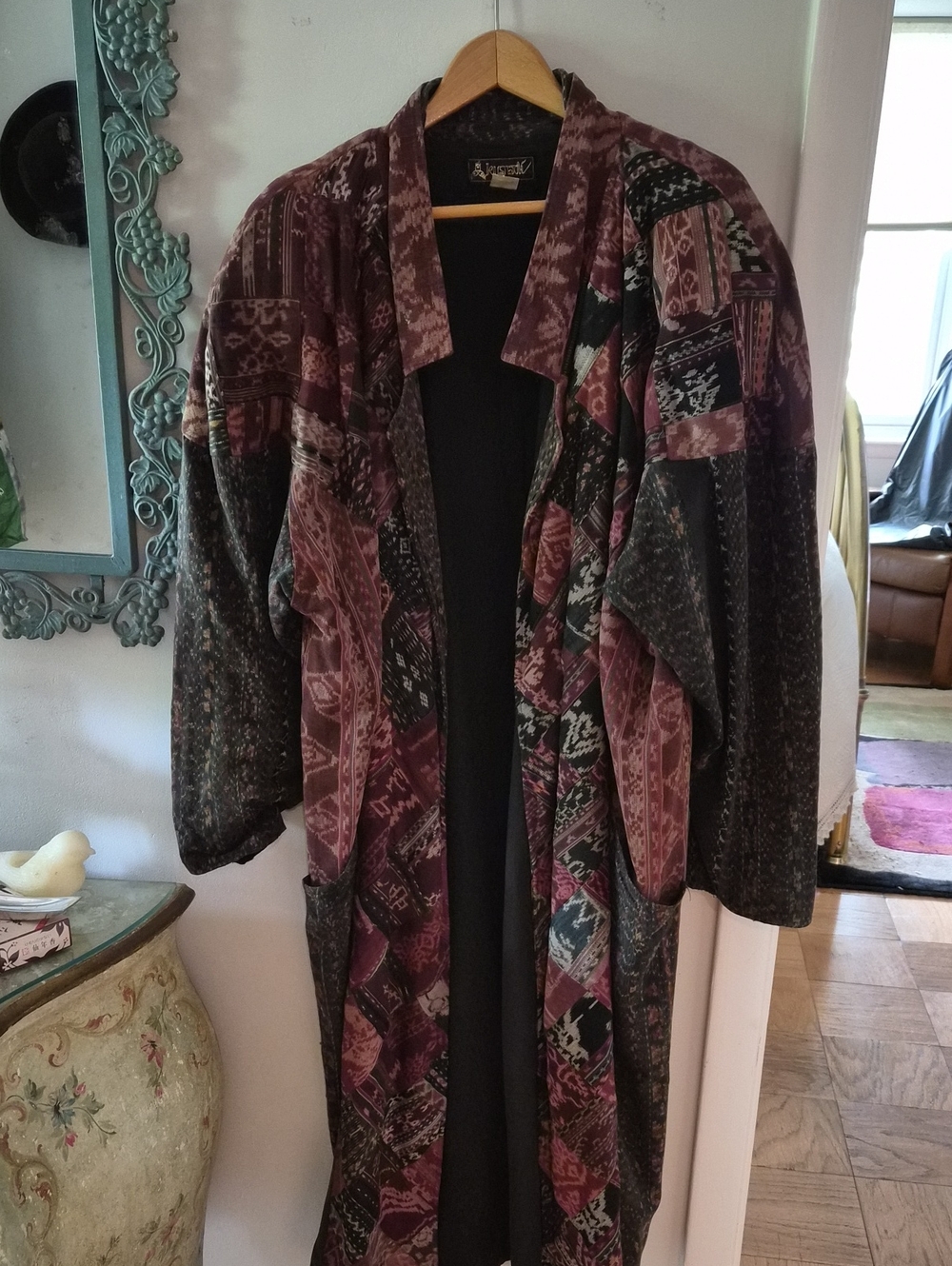 Kusnadi Vintage Handmade Indonesian 100% Cotton Patterned Duster